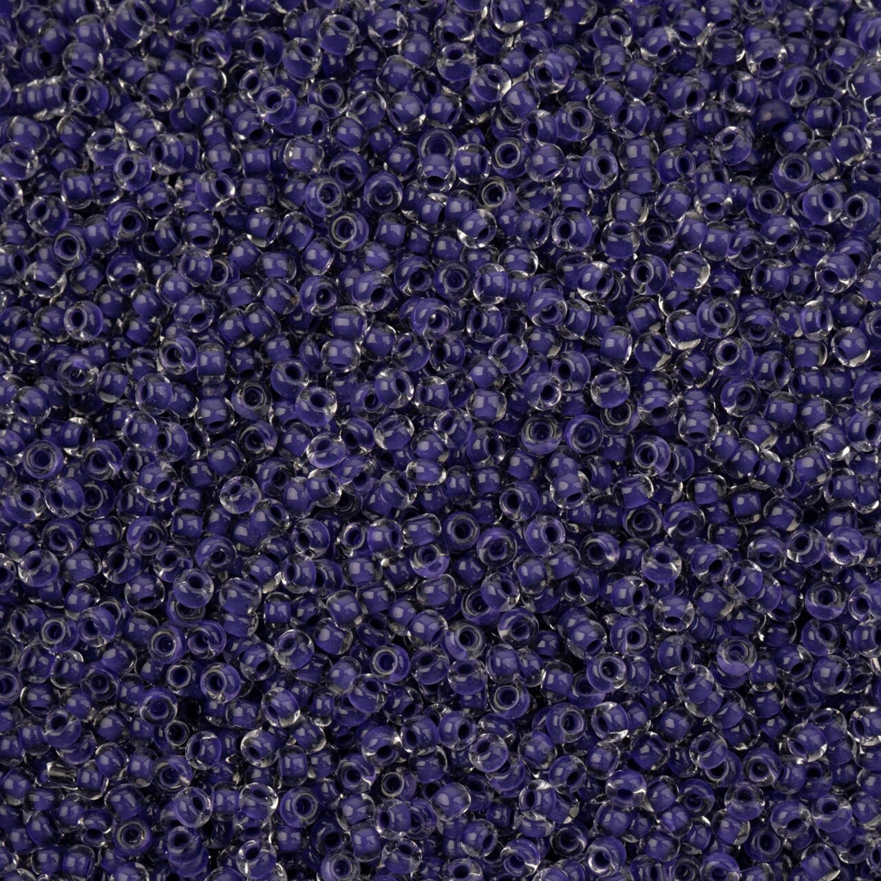 John Bead 8/0 Crystal Lined Terra Intensive Czech Glass Seed Beads, 22g
